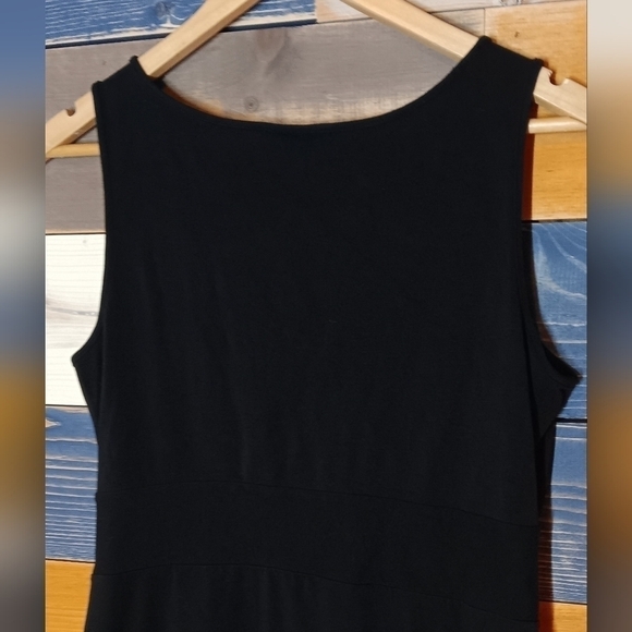 Charter Club Black Midi Dress 8 - Picture 6 of 7